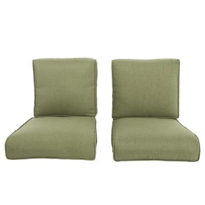 lot 32 image: lot of 2 boxes - Hampton Bay Pembrey Replacement Outdoor Chat Chair Cushion (2-Pack)