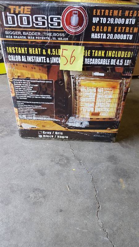 lot 56 image: The Boss up to 20,000 BTU Heater