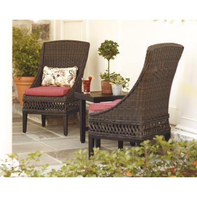 lot 37 image: Woodbury Dining Chair with Lumbar Pillow 2 PK New