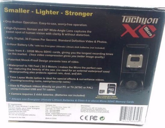 lot 175 image: Tachyon XC Micro Helmet Camera