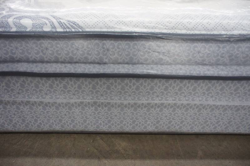 lot 29 image: New King Size Sealy National Park Collection  Mantilla Lane Cushion Plush Euro Pillow-top Mattress