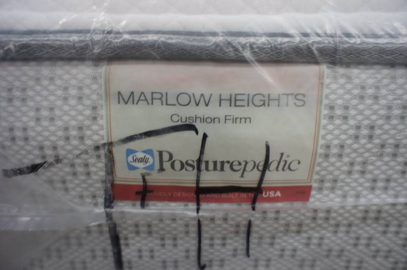 lot 33 image: New Full Size Sealy Posturepedic Marlow Heights  Cushion Firm Mattress