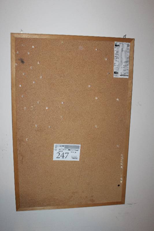 lot 247 image: Lot of (2) Including 1) Dry Erase Board AND 1) Cork Board