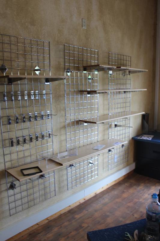 lot 259 image: Lot of (3) Wall Mount Display Racks