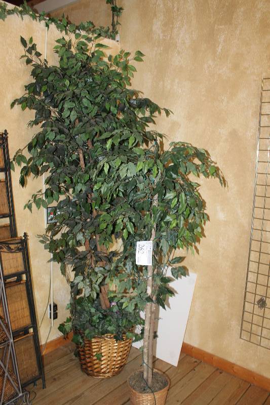 lot 262 image: Lot of (2) Fake Plants