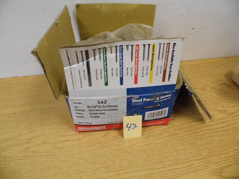 Box of Steel Framing Screws
