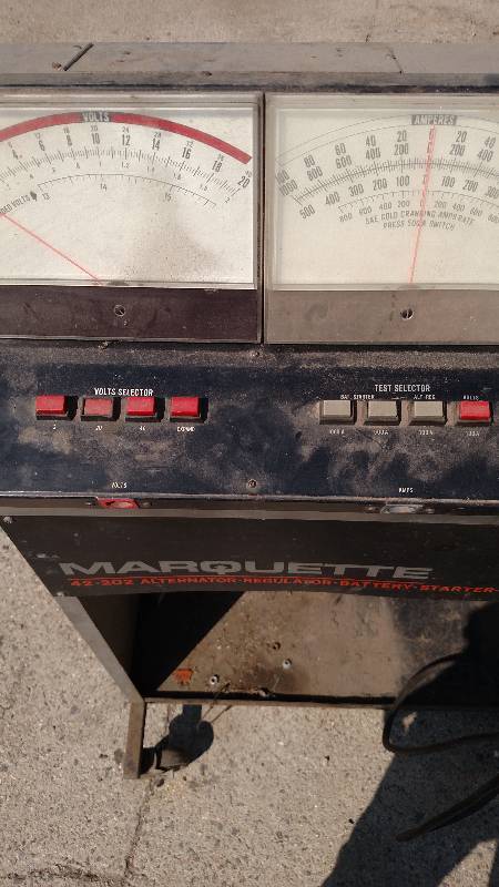 Marquette 42-202 Alternator- Regulator-Batter Starter- Tester