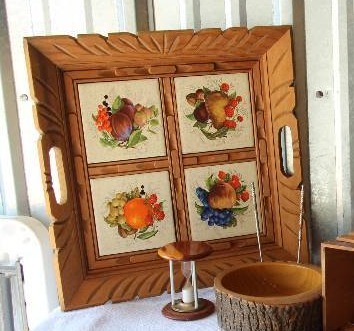 Six Assorted Wooden Dcor