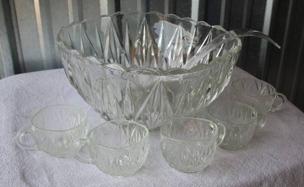 Square Punch Bowl Set