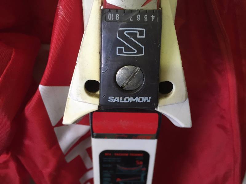 lot 69 image: SOLOMON SX91 SKIS AND BOOTS