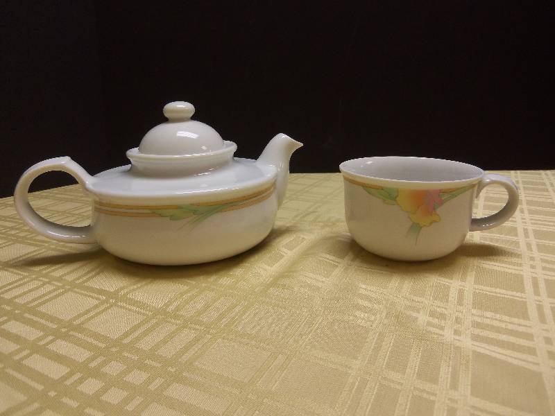 Teapot and Matching Cup