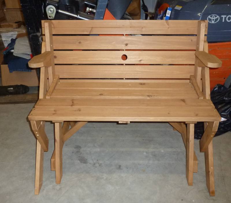 New Picnic Table that converts into...