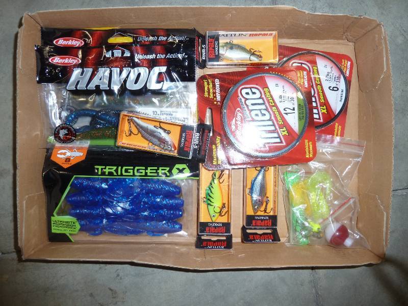 Lot of fishing stuff - 6 and 12 lb ...
