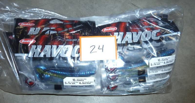 50 bags of Havoc plastic baits...