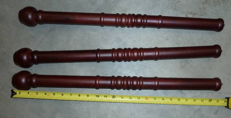 3 new wooden table legs (pine) to m...