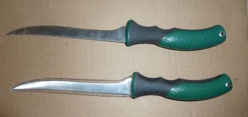 2 fishing filet knives...