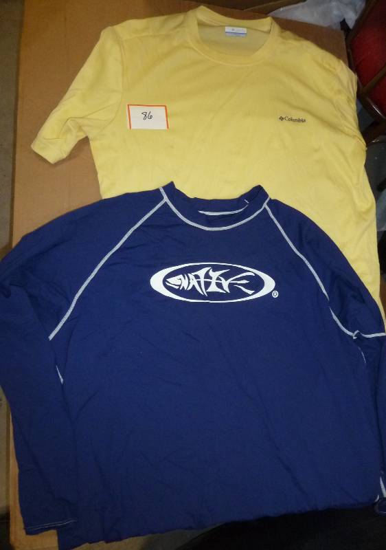 Two shirts - Yellow Columbia mens X...