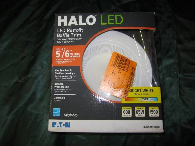 Halo LED retrofit baffle trim light...