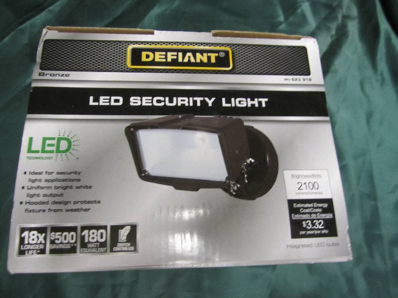 Bronze Outdoor LED Large Single Hea...
