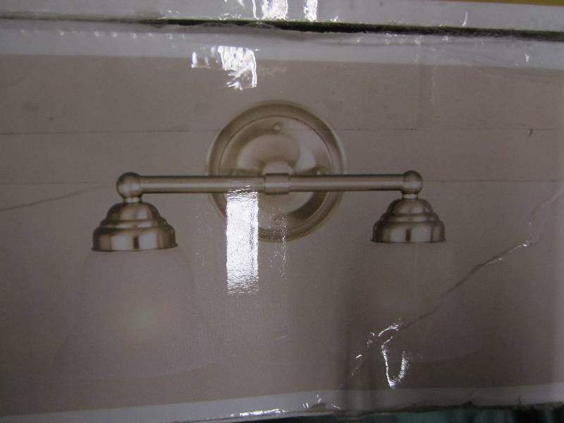 2-Light Brushed Nickel Vanity Light...