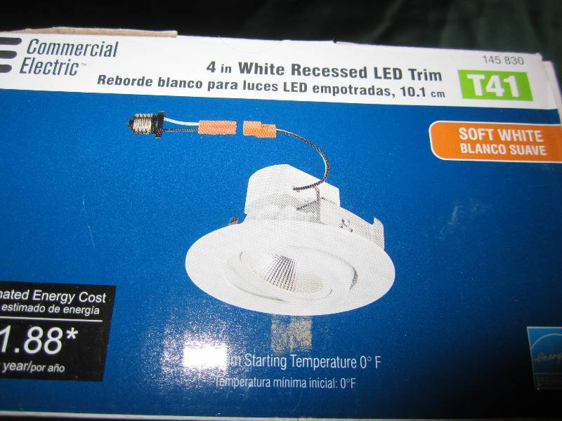 4 in. White LED Recessed Gimbal Tri...