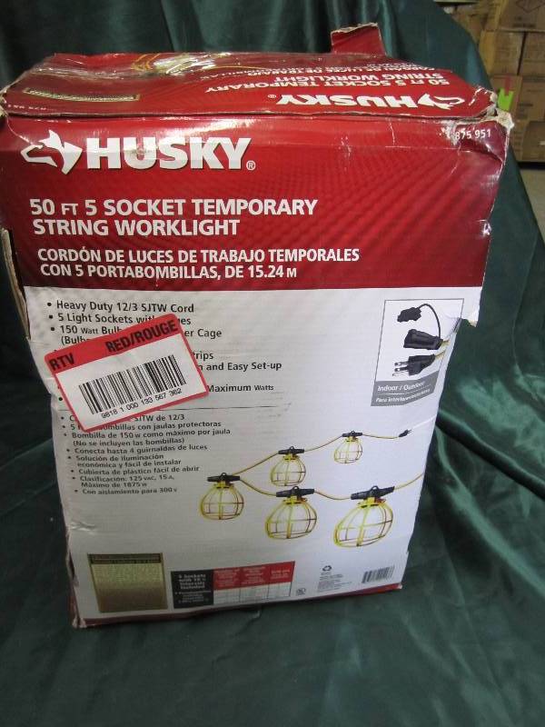 50 ft. 5-Bulb Lighting String...