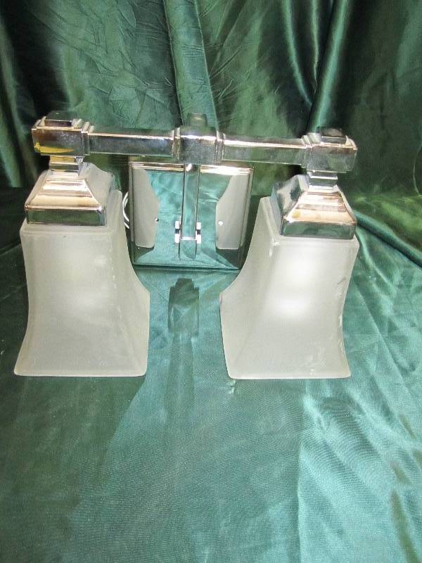 2-light chrome bath light ...
