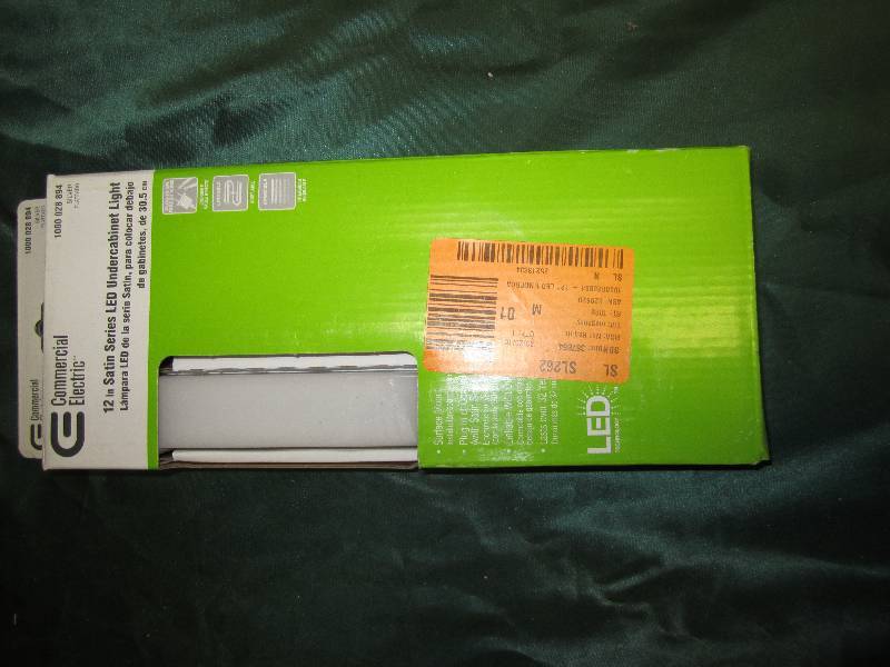 Satin 12 in. LED Silver Under Cabin...