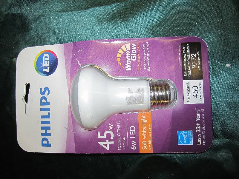 Philips LED 45w warm glow light bul...