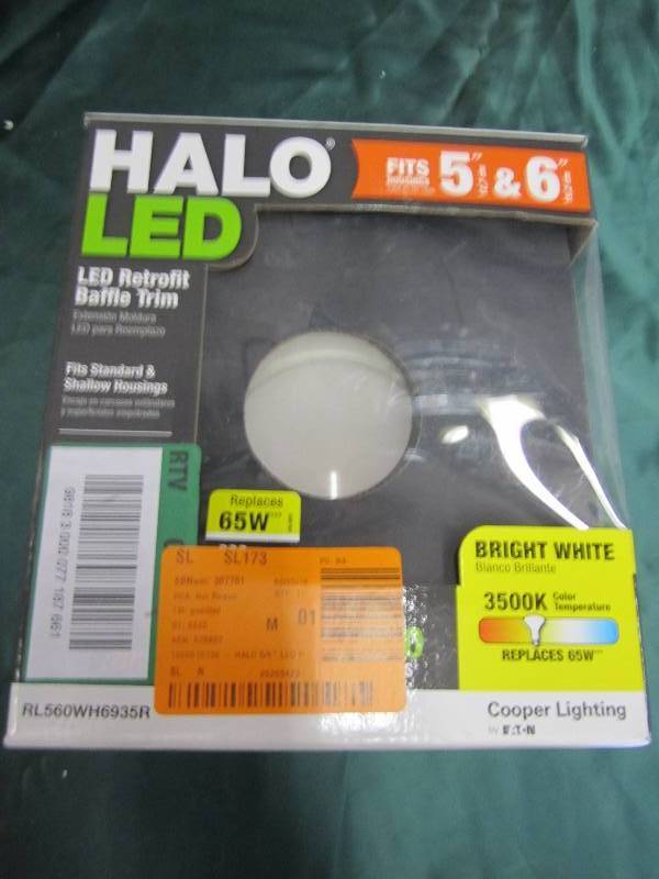 HALO LED retrofit baffle trim fits ...