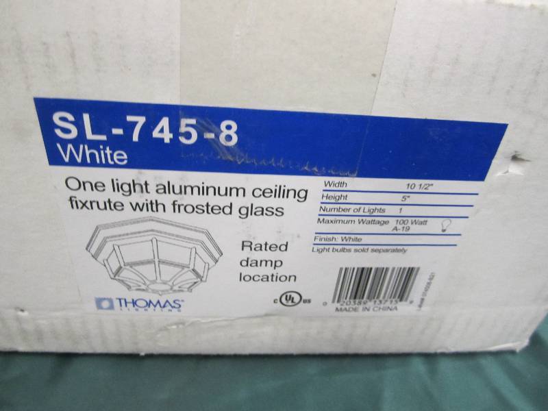 Sl-745-8 White one liht aluminum ce...