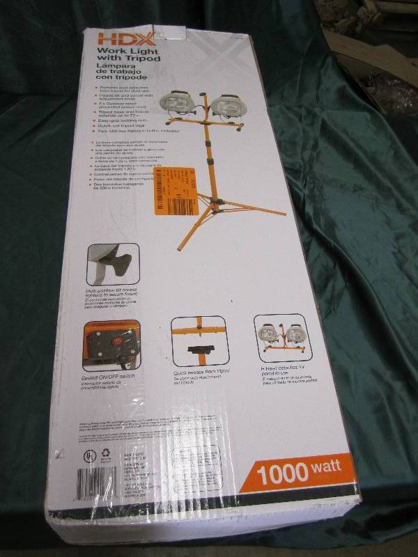 Twin Head 1000-Watt Halogen Tripod ...