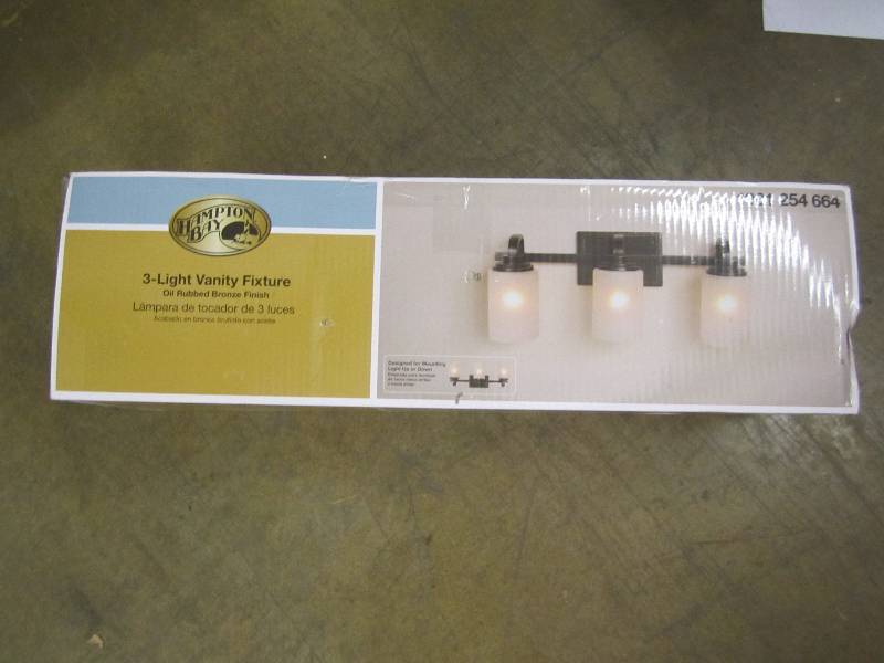 3-Light Oil Rubbed Bronze Vanity Li...