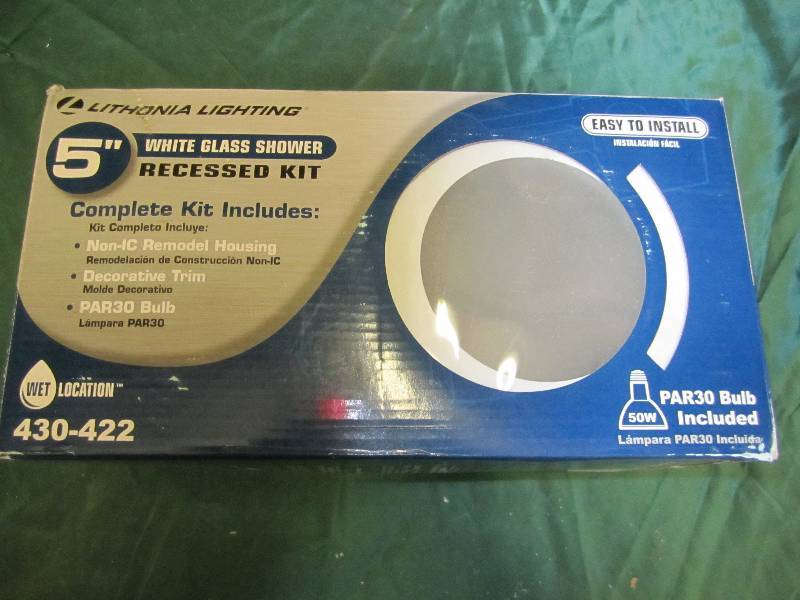 Lithonia lighting 5 white glass s...