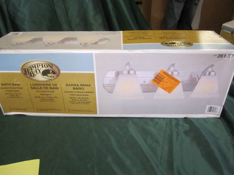 3-Light Brushed Nickel Bath Bar Lig...
