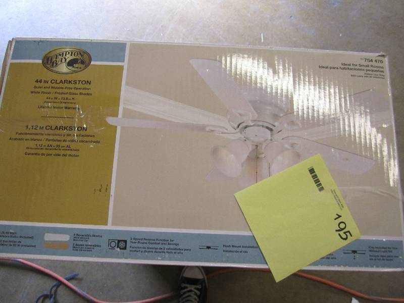 Clarkston 44 in. White Ceiling Fan...