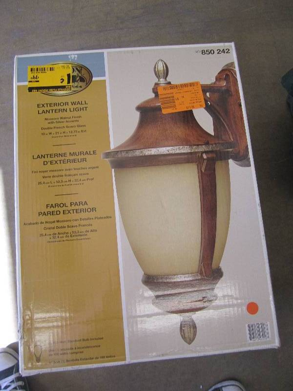 Hampton bay exterior wall lantern l...