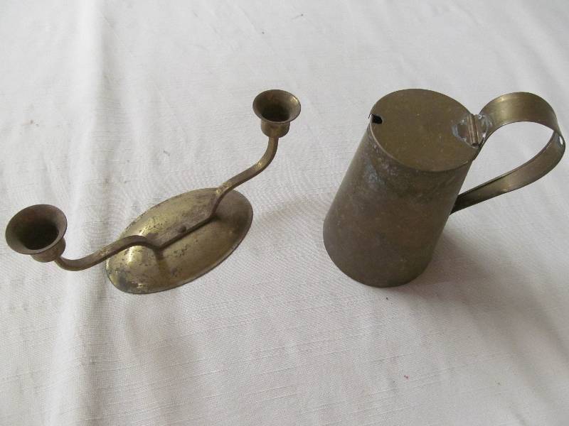 lot 24 image: Brass Pitcher
