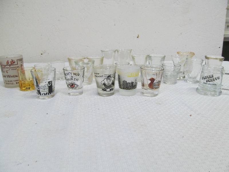 lot 69 image: shot glasses