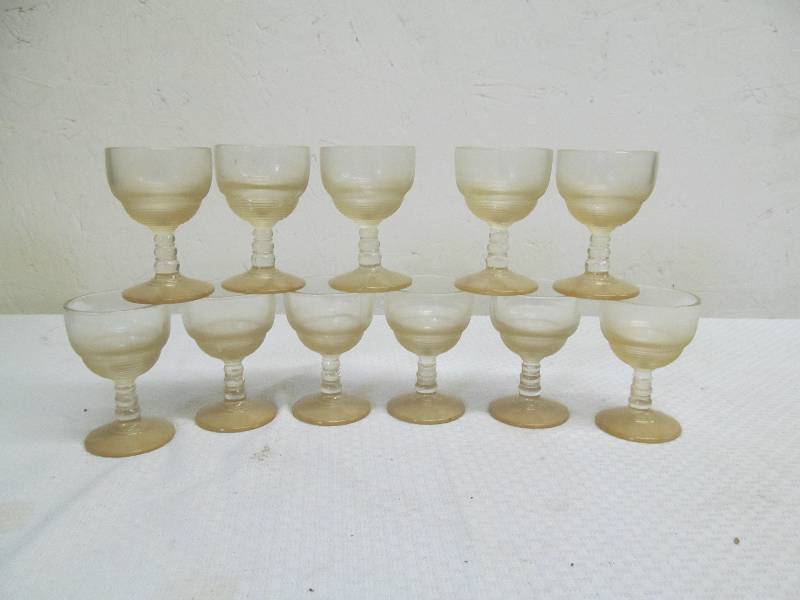 lot 81 image: stemmed glasses