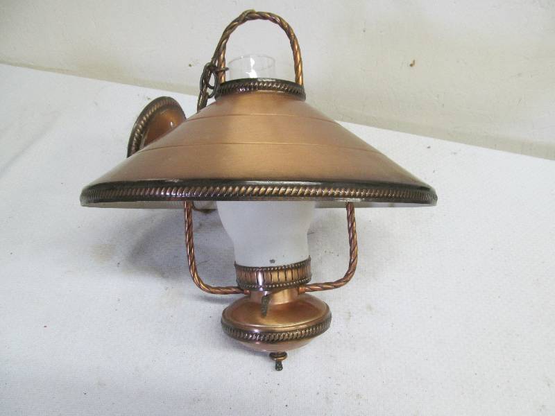 lot 143 image: vintage hanging lamp