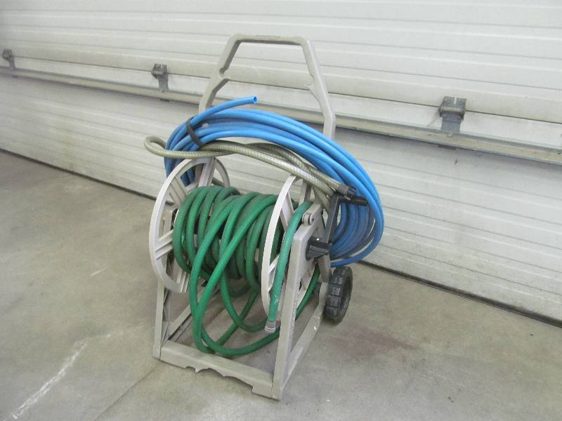 lot 153 image: hose caddie and hose