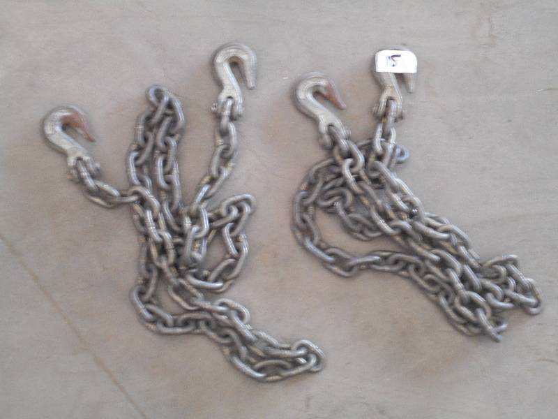lot 15 image: (2) 6-7ft Heavy Duty Log Chains ...