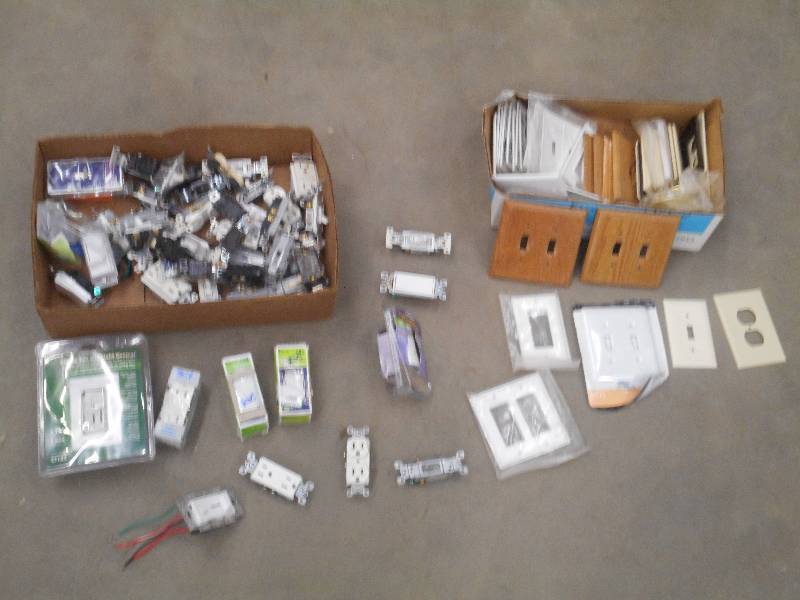 lot 70 image: (1) Box Of Assoerted OutletSwitch ...
