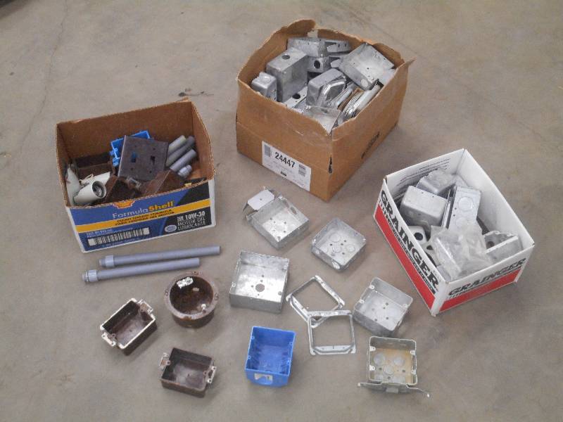 lot 75 image: (3) Boxes Of Assorted Electrical Sw...