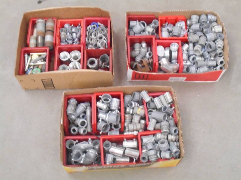 lot 76 image: (3) Boxes Of Assorted Electrical & ...