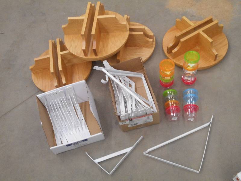 lot 77 image: Lot Of (2) Boxes Of Shelf Brackets...