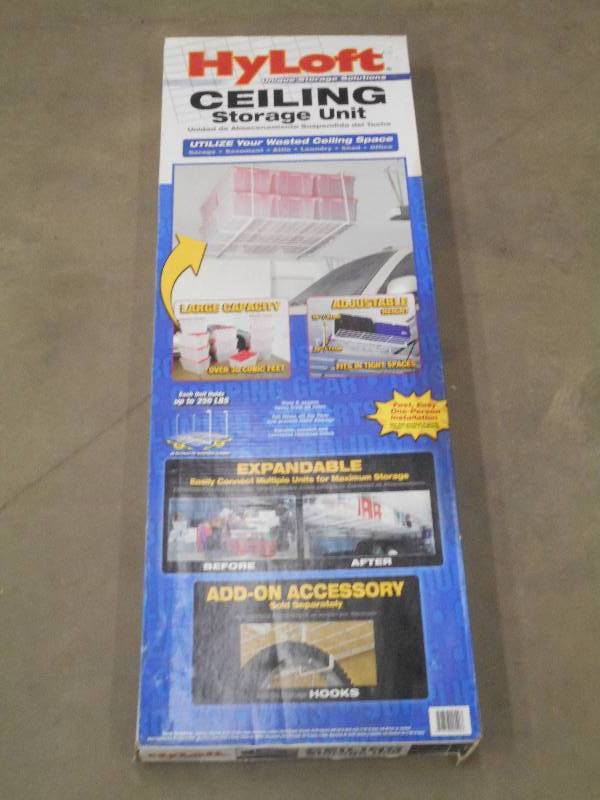 lot 80 image: Unused HyLoft 30 CuFt Ceiling Stora...
