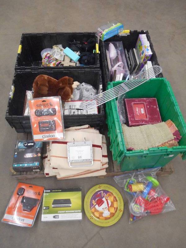 lot 91 image: (4) Plastic Totes Full Of Assorted...