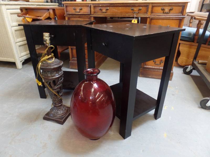 Accent Tables and Lamp